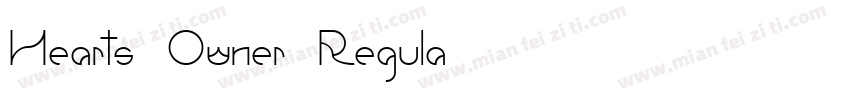 Hearts Owner Regula字体转换